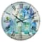 Designart 'Coastl Flowers Bouquets Coastal Wall Clock